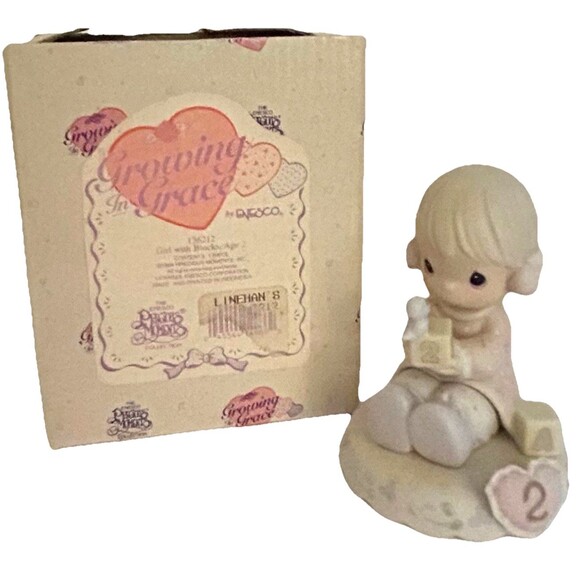 Precious Moments Growing in Grace Age 2 Blocks Bird Figure 136212 - Picture 1 of 11